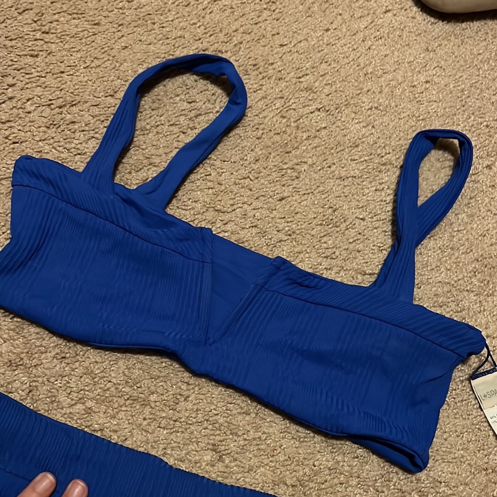 L space blue swimsuit TOP